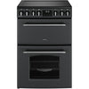 Belling Farmhouse 60E - Grey Ceramic Electric Cooker with Double Oven - 4 Zone Ceramic Hob - A Energy