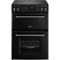 Belling Farmhouse 60Ei TCH - Black Electric Cooker with Double Oven - 70/33L Capacity - A Energy Rated