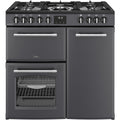 Belling RCA FARMHOUSE 90DF A - Grey 90cm Dual Fuel Range Cooker - 174L - A Energy