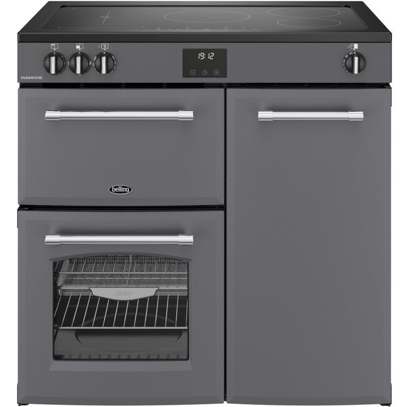 Belling RCA FARMHOUSE 90Ei A - Grey 90cm Induction Range Cooker - 174L Capacity - A Energy Rating