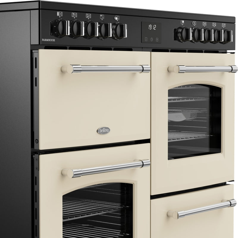 Belling RCA FARMHOUSE 100E C - Cream 100cm Ceramic Range Cooker - 194L Capacity - Energy Rating A