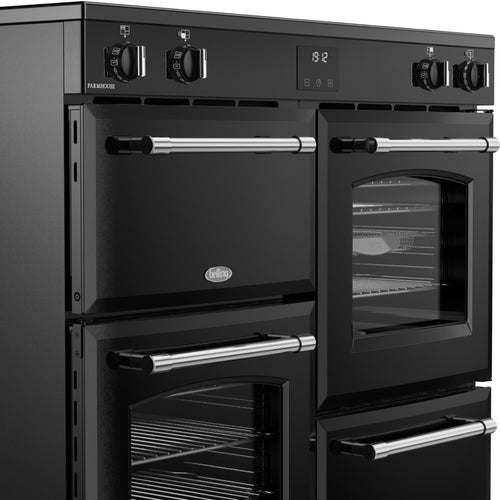Belling RCA FARMHOUSE 100Ei - Black 100cm Induction Range Cooker - 197L - A Energy