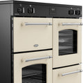 Belling RCA FARMHOUSE 100Ei - Cream 100cm Range Cooker - 5 Zone Induction Hob, 2 Ovens, AirFry Function - A Energy Rated