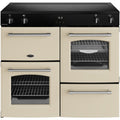 Belling RCA FARMHOUSE 100Ei - Cream 100cm Range Cooker - 5 Zone Induction Hob, 2 Ovens, AirFry Function - A Energy Rated