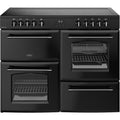 Belling RCA FARMHOUSE 110E B - Black 110cm Ceramic Range Cooker - 194L - A Energy Rating