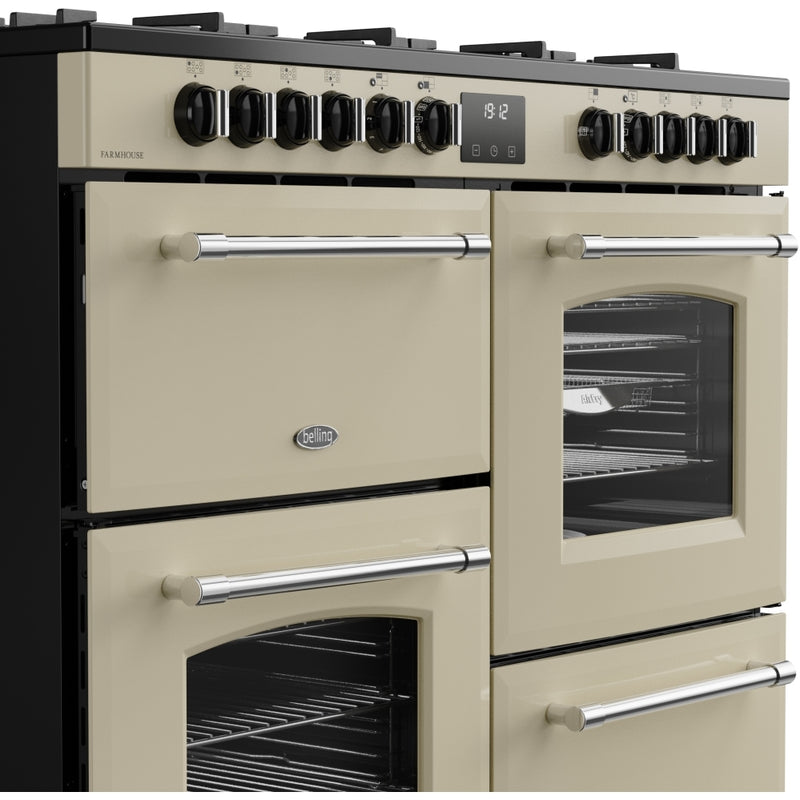 Belling RCA FARMHOUSE 110DF - Cream 110cm Dual Fuel Range Cooker - 199L Capacity - A Energy Rating