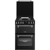 Stoves DX MRA RICH 60DF - Black Dual Fuel Cooker with Double Oven - 4 Cooking Zones - A Energy Rating