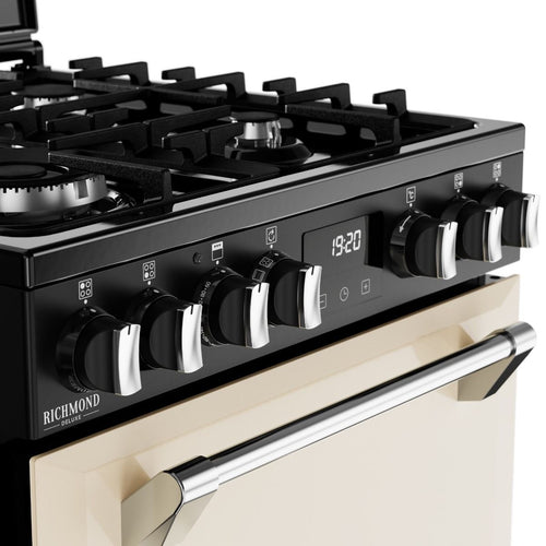 Stoves DX MRA RICH 60DF 444411845 - Cream Dual Fuel Cooker with Double Oven - 900mm x 598mm x 600mm - A Energy Rating