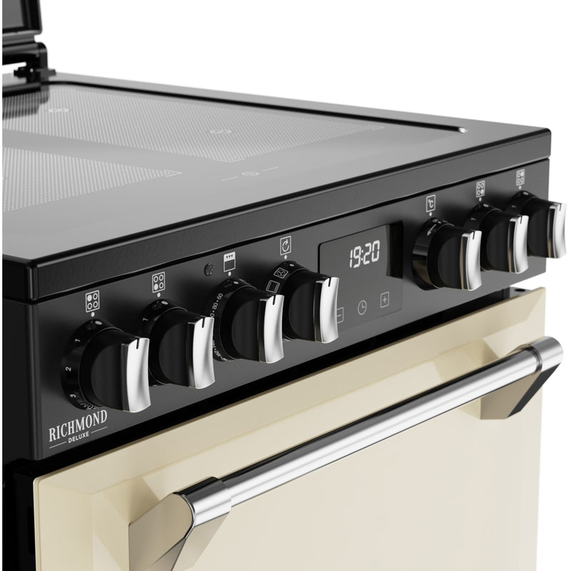 Stoves Richmond DX 60Ei RTY - Cream Induction Electric Cooker - 2 Ovens, 4 Zones - A Energy Rating