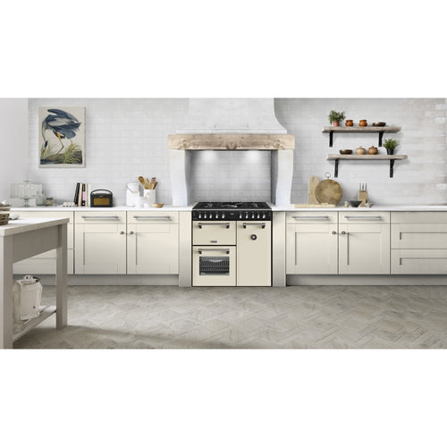 Stoves RCA RICH 90DF CRM 90cm Dual Fuel Range Cooker, Cream, A Rated