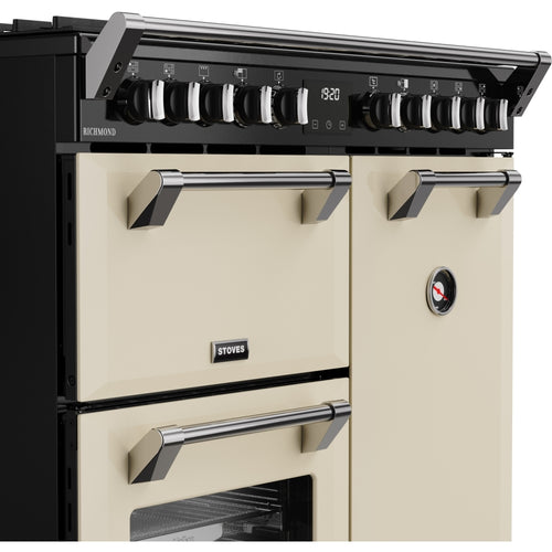 Stoves RCA RICH 90DF CRM 90cm Dual Fuel Range Cooker, Cream, A Rated