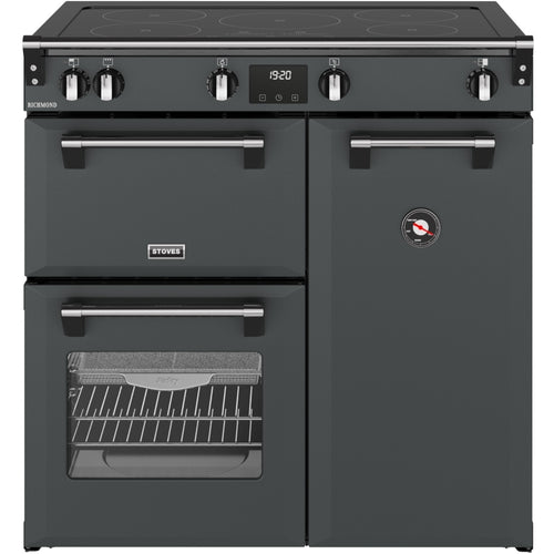 Stoves RCA RICH 90Ei TCH ANT - Grey Induction Range Cooker - 174L - 5 Zone - A Energy