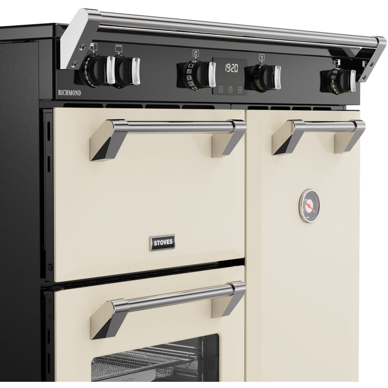 Stoves RCA RICH 90Ei TCH CRM - Cream Range Cooker - 174L Capacity - 3 Ovens - 5 Zone Induction Hob - A Energy Rating