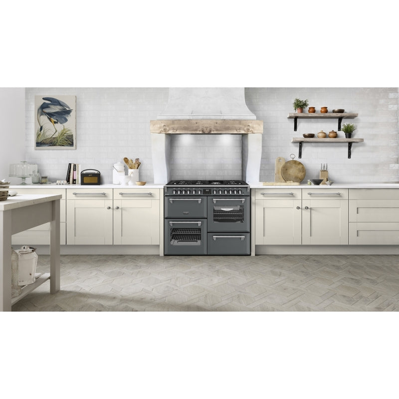 Stoves RCA RICH 110DF ANT - Grey 110cm Dual Fuel Range Cooker - 196L Capacity - A Energy Rating