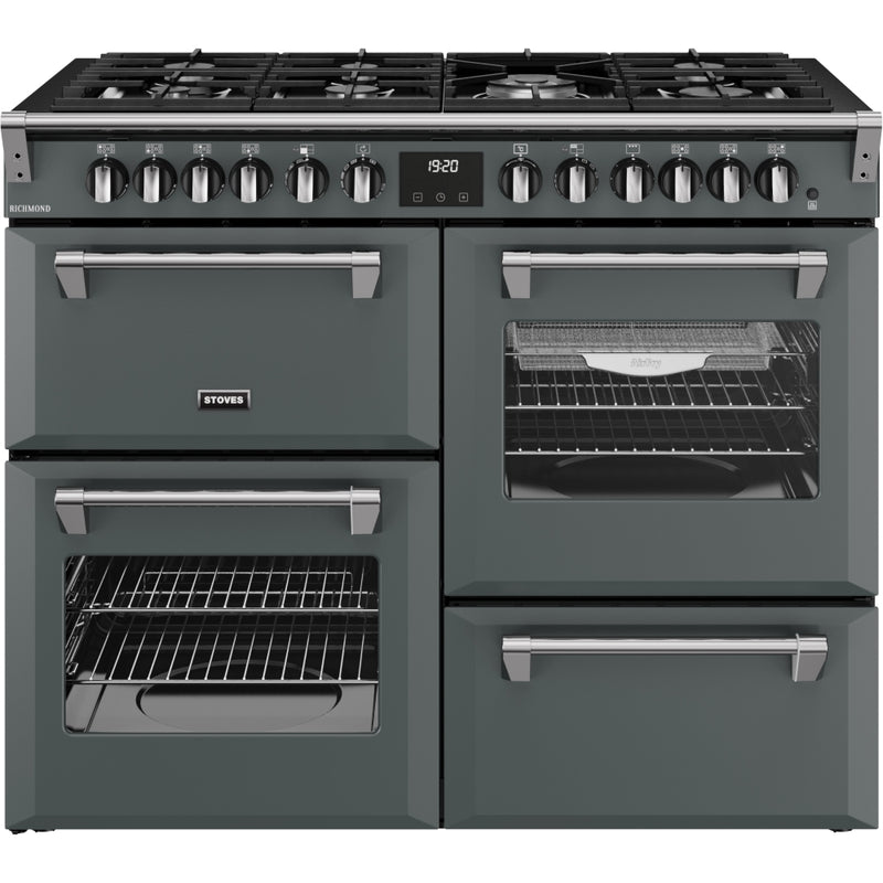 Stoves RCA RICH 110DF ANT - Grey 110cm Dual Fuel Range Cooker - 196L Capacity - A Energy Rating