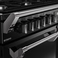 Stoves RCA RICH 110DF BLK - Black 110cm Dual Fuel Range Cooker - 196L Quad Oven - A Energy Rating