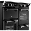 Stoves RCA RICH 110DF BLK - Black 110cm Dual Fuel Range Cooker - 196L Quad Oven - A Energy Rating