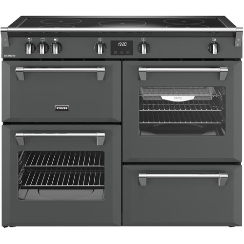 Stoves RCA RICH 110Ei TCH AN - Grey 196L Range Cooker - Quad Oven, Induction Hob, A Rated