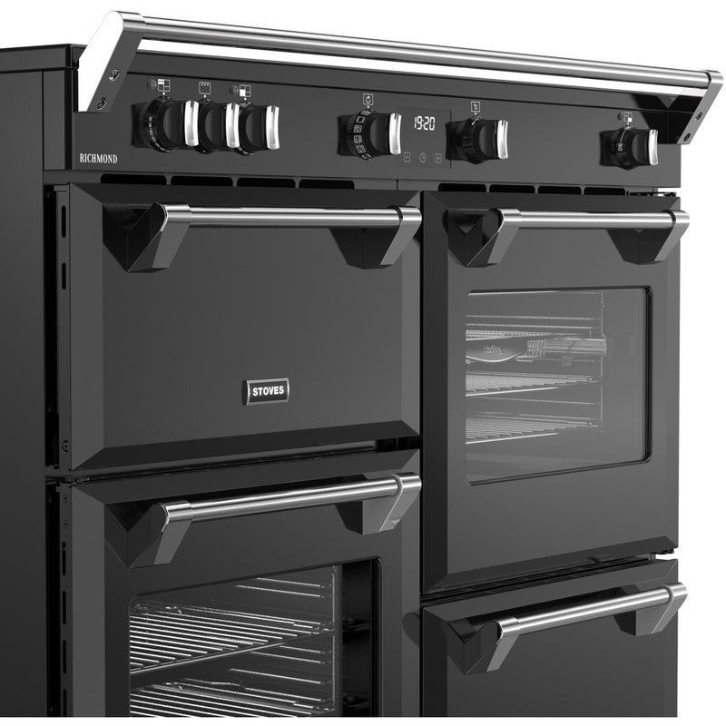 Stoves RCA RICH 110Ei TCH BL - Black 110cm Range Cooker - Quad Oven, Induction Hob, A Energy