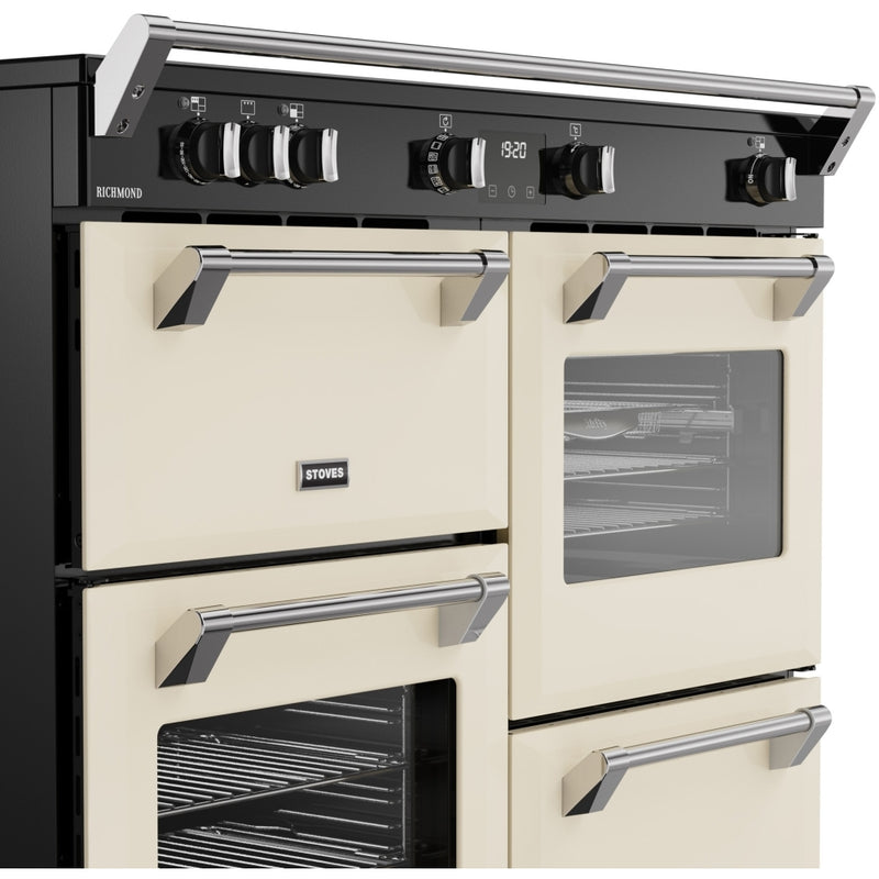 Stoves RCA RICH 110Ei TCH CR - Cream 196L Range Cooker - Quad Oven, Induction Hob - A Energy Rated