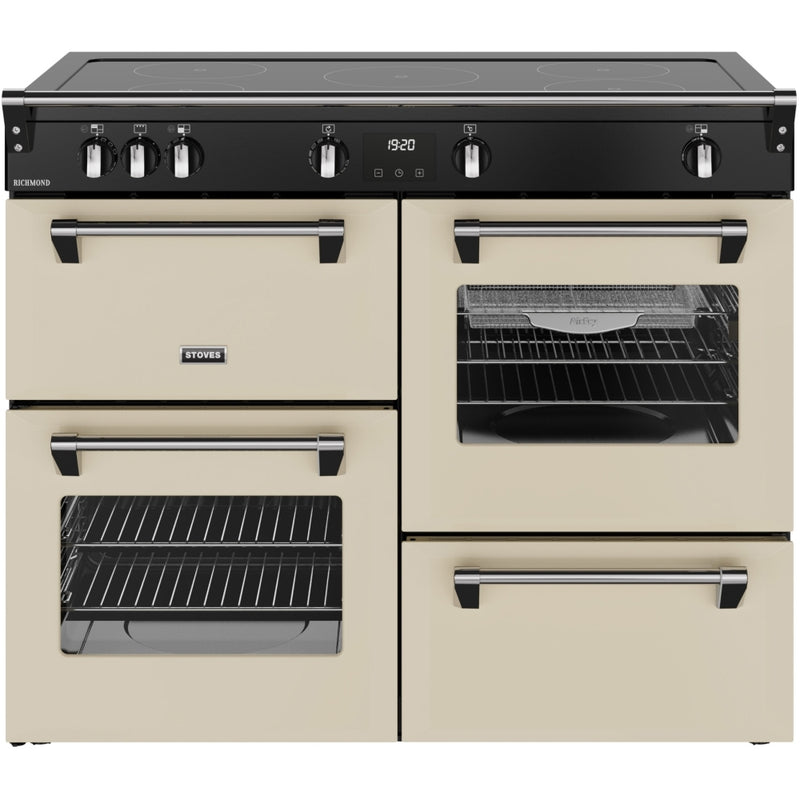 Stoves RCA RICH 110Ei TCH CR - Cream 196L Range Cooker - Quad Oven, Induction Hob - A Energy Rated