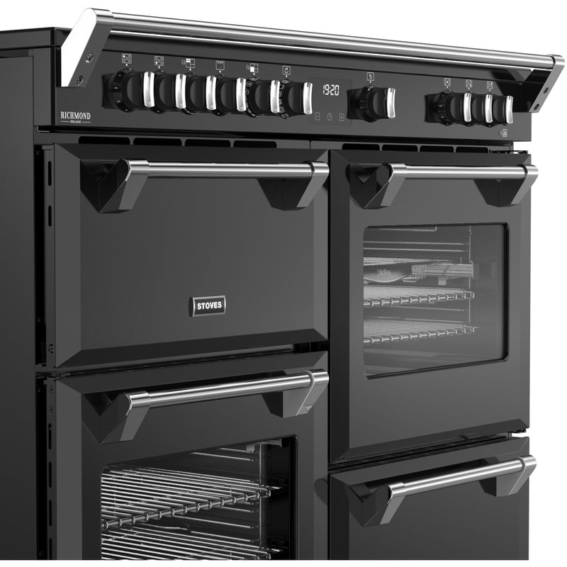 Stoves DX RCA RICH 110Ei RTY - Black 110cm Range Cooker - 196L Total Capacity - A Energy Rating