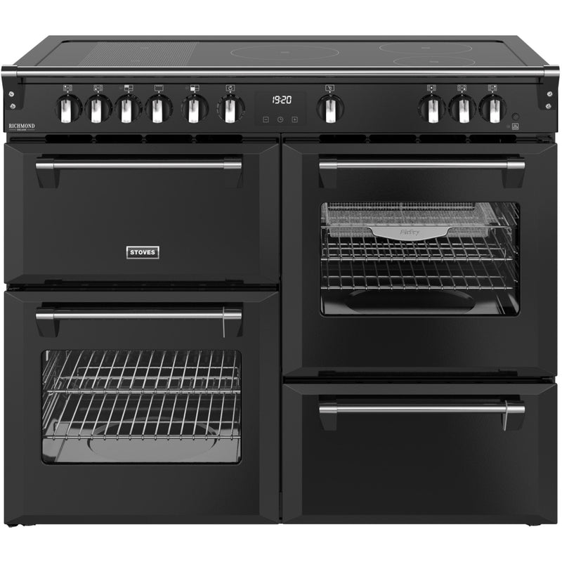 Stoves DX RCA RICH 110Ei RTY - Black 110cm Range Cooker - 196L Total Capacity - A Energy Rating