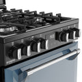 ST DX MRA RICH 60DF TWB 444411994 - Twilight Blue 60cm Dual Fuel Range Cooker - 4 Burners
