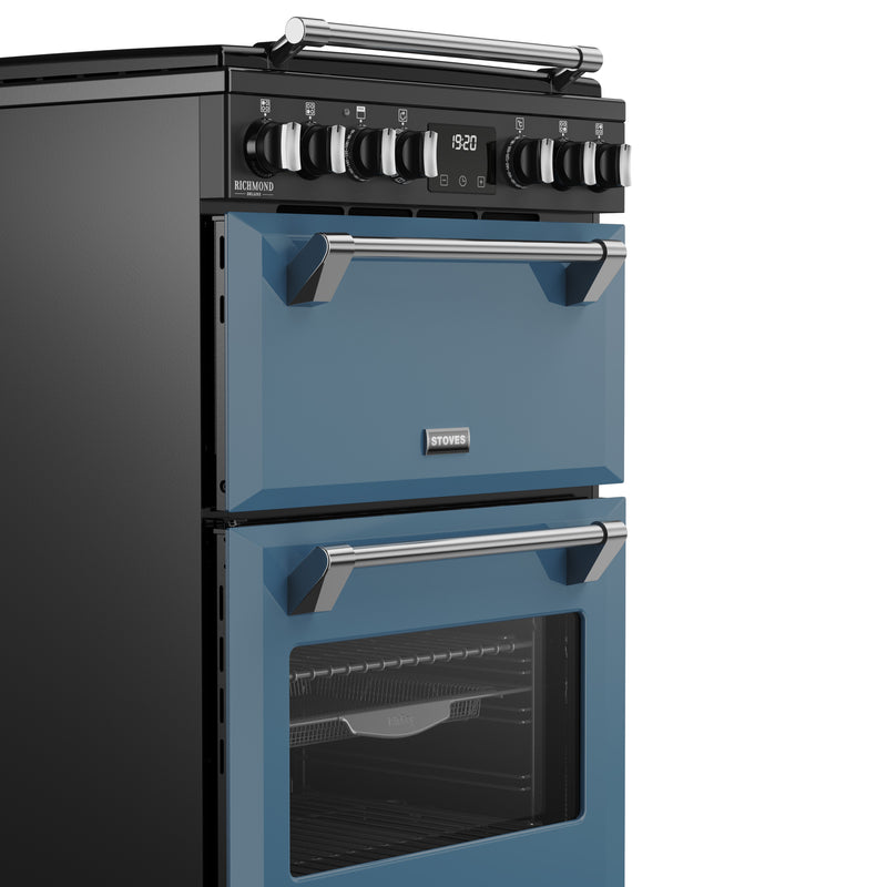 ST DX MRA RICH 60DF TWB 444411994 - Twilight Blue 60cm Dual Fuel Range Cooker - 4 Burners