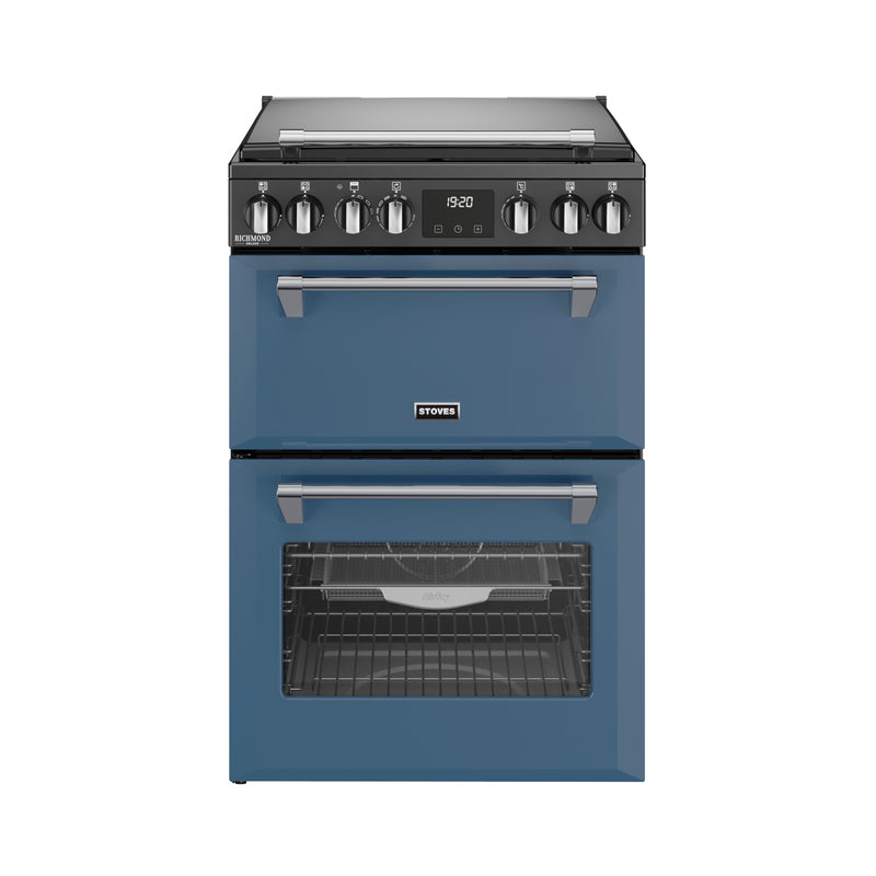ST DX MRA RICH 60DF TWB 444411994 - Twilight Blue 60cm Dual Fuel Range Cooker - 4 Burners