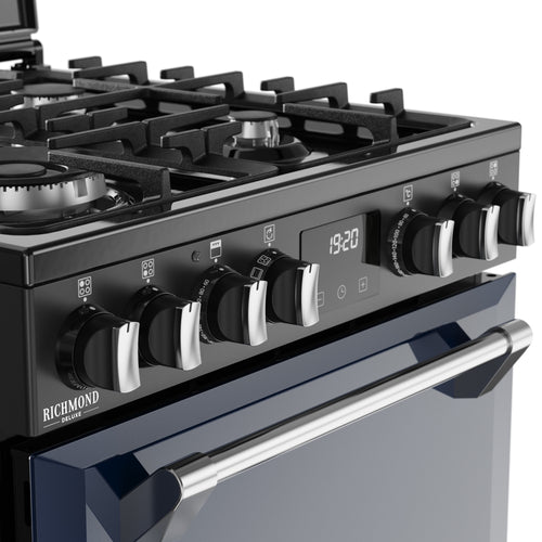 ST DX MRA RICH 60DF MBL 444411995 - Midnight Blue Range Cooker - Dual Fuel - 60cm