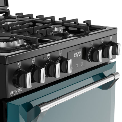 ST DX MRA RICH 60DF DMA 444411996 - Deep Marine 60cm Dual Fuel Range Cooker - 4 Burners
