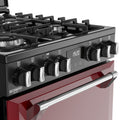 ST DX MRA RICH 60DF GAR 444411997 - Garnet Red 60cm Dual Fuel Range Cooker - 4 Burners