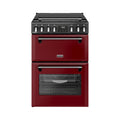 ST DX MRA RICH 60DF GAR 444411997 - Garnet Red 60cm Dual Fuel Range Cooker - 4 Burners