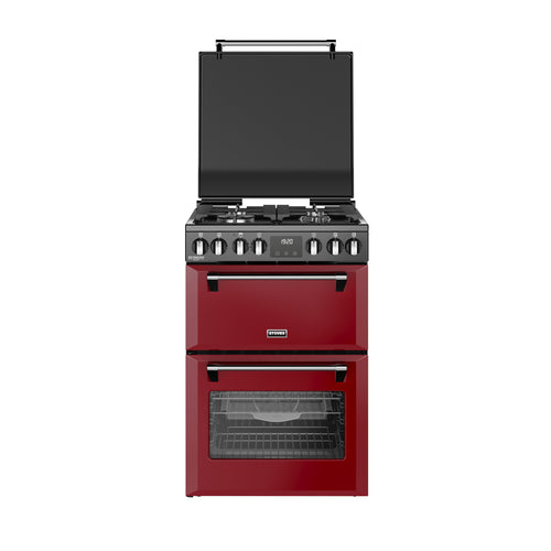 ST DX MRA RICH 60DF GAR 444411997 - Garnet Red 60cm Dual Fuel Range Cooker - 4 Burners