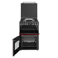 ST DX MRA RICH 60DF GAR 444411997 - Garnet Red 60cm Dual Fuel Range Cooker - 4 Burners