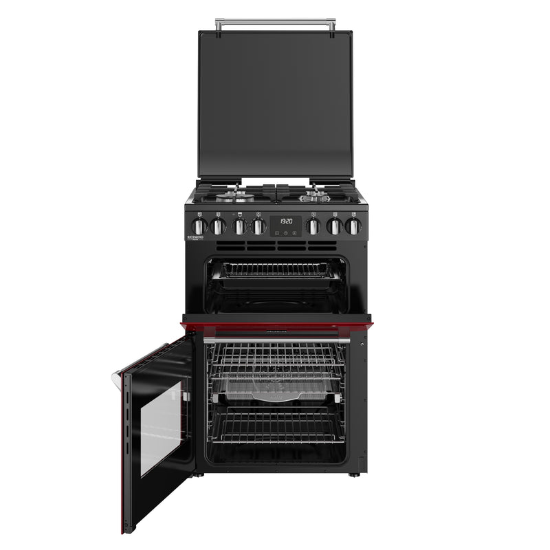 ST DX MRA RICH 60DF GAR 444411997 - Garnet Red 60cm Dual Fuel Range Cooker - 4 Burners