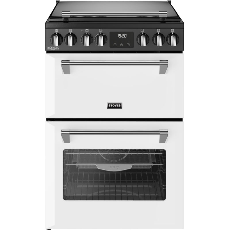 ST DX MRA RICH 60Ei RTY IWH 444411998 - White Dual Fuel Range Cooker - 70L/33L - A Energy