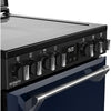 ST DX MRA RICH 60Ei RTY MBL 444412000 - Blue Dual Fuel Range Cooker - Double Oven - A Rated