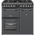 ST DX RCA RICH 90DF AGR 444412003 - Grey 90cm Range Cooker - Dual Fuel - A Rated