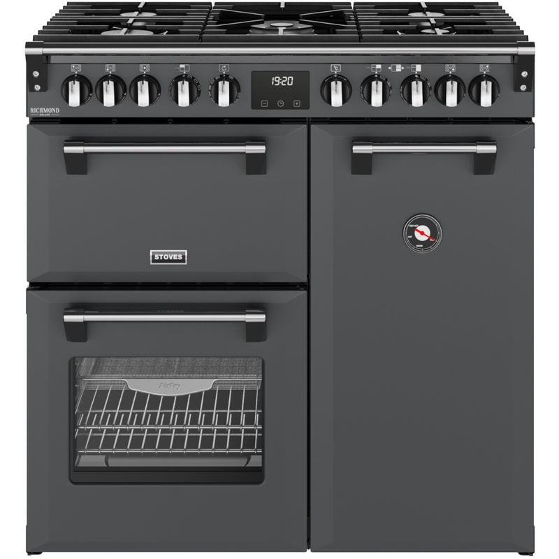ST DX RCA RICH 90DF AGR 444412003 - Grey 90cm Range Cooker - Dual Fuel - A Rated