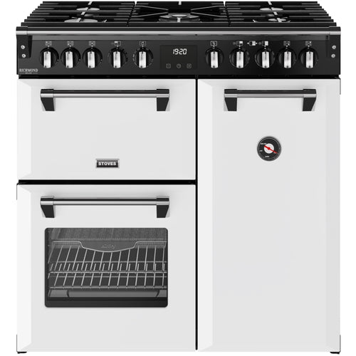ST DX RCA RICH 90DF IWH 444412004 - White 90cm Range Cooker - Dual Fuel - A Rated