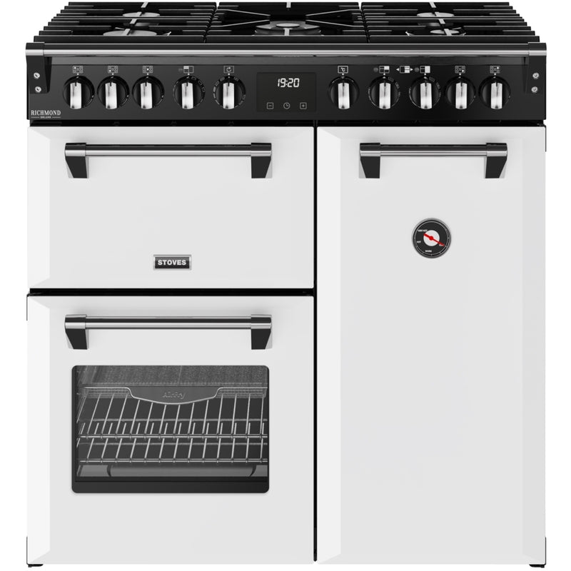 ST DX RCA RICH 90DF IWH 444412004 - White 90cm Range Cooker - Dual Fuel - A Rated