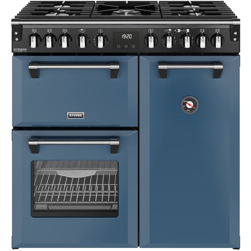 ST DX RCA RICH 90DF TWB 444412005 - Blue 90cm Range Cooker - Dual Fuel - A Rated
