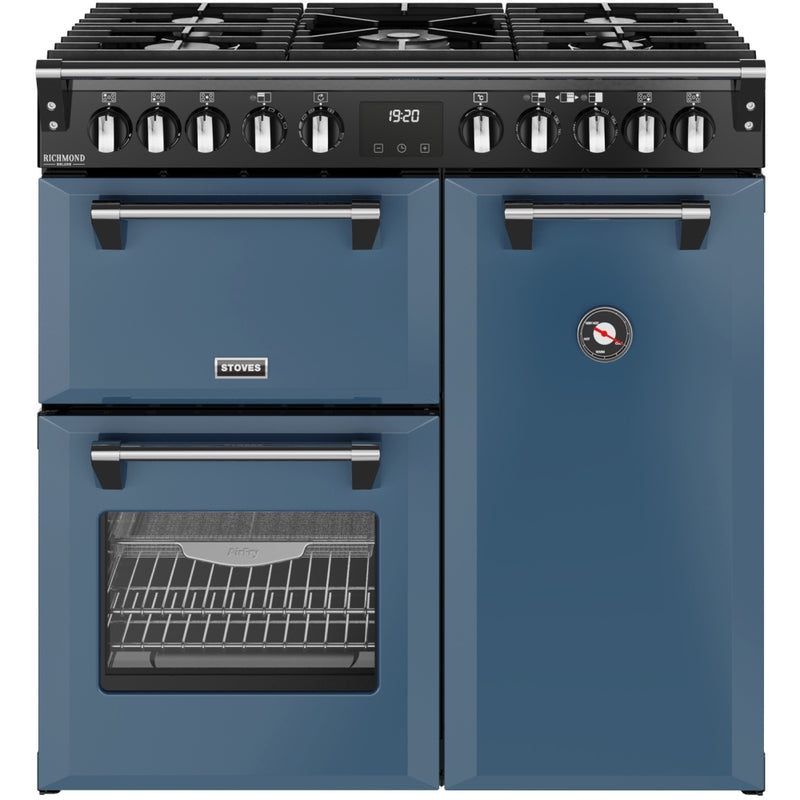 ST DX RCA RICH 90DF TWB 444412005 - Blue 90cm Range Cooker - Dual Fuel - A Rated