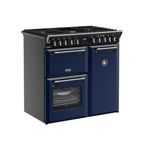 ST DX RCA RICH 90DF MBL 444412006 - Blue 90cm Range Cooker - Dual Fuel - A Rated
