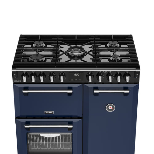 ST DX RCA RICH 90DF MBL 444412006 - Blue 90cm Range Cooker - Dual Fuel - A Rated