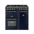 ST DX RCA RICH 90DF MBL 444412006 - Blue 90cm Range Cooker - Dual Fuel - A Rated