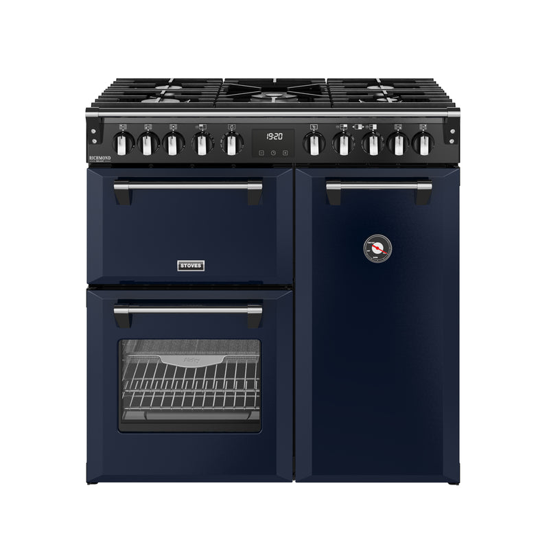 ST DX RCA RICH 90DF MBL 444412006 - Blue 90cm Range Cooker - Dual Fuel - A Rated
