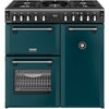 ST DX RCA RICH 90DF DMA 444412007 - Green 90cm Range Cooker - Dual Fuel - A Rated